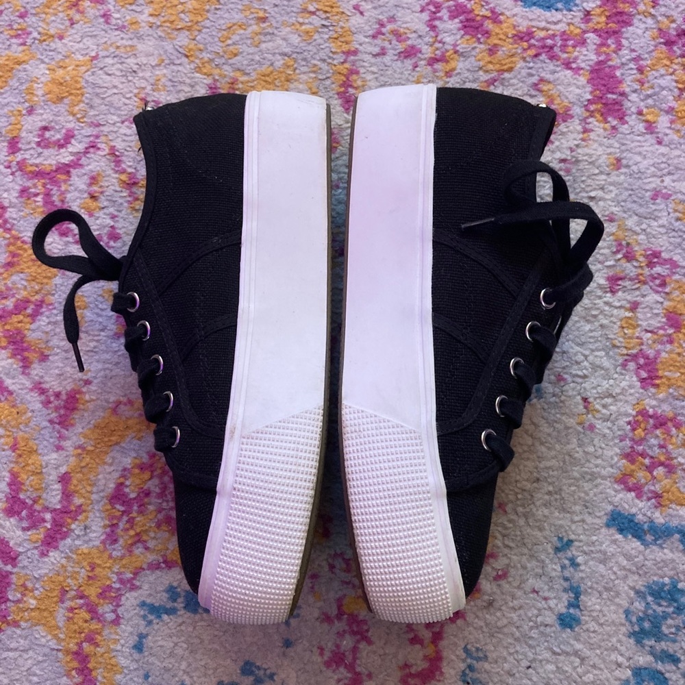 Steve Madden Emmi Black Platform Sneakers